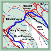Cyklotrasy - Tatranská Lomnica - Starý Smokovec - Tatranská Lomnica