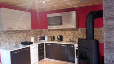 Liptovská chata pri potoku