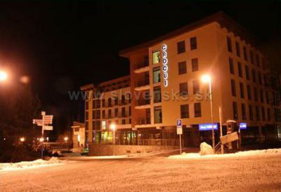 Apartmán v hoteli Crocus s kozubom