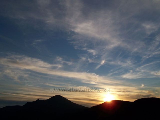 soumrak a Velký Choč....