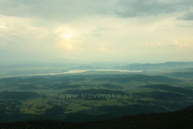 Panorama z Babi hory
m.j.vodní nádrž Orava