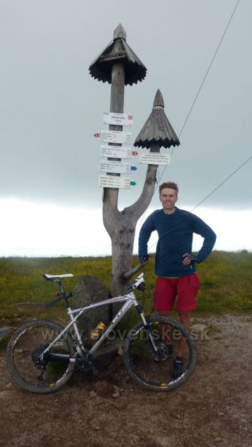 na vrcholu Královej holi