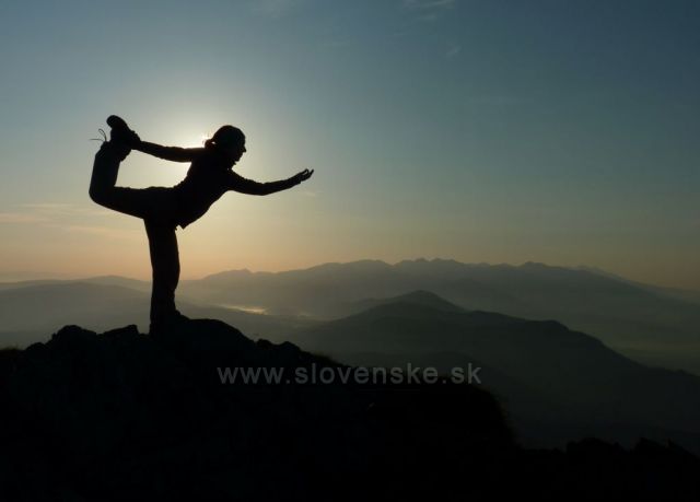 Vrcholova joga na Velkom Choci