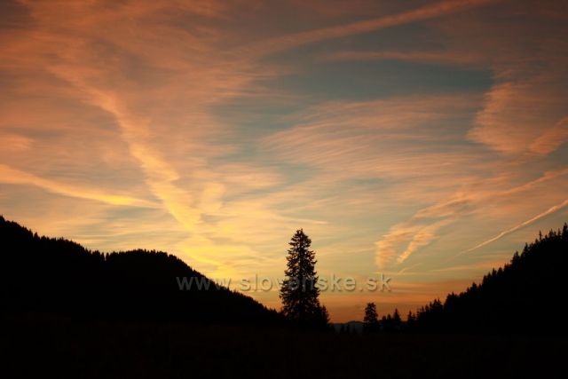 Východ slunce z Polany