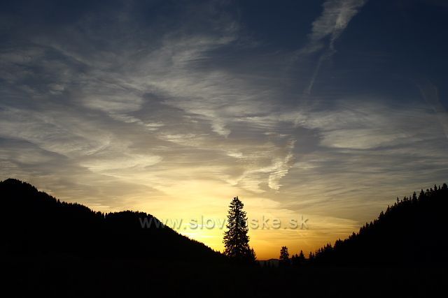 Východ slunce z Polany