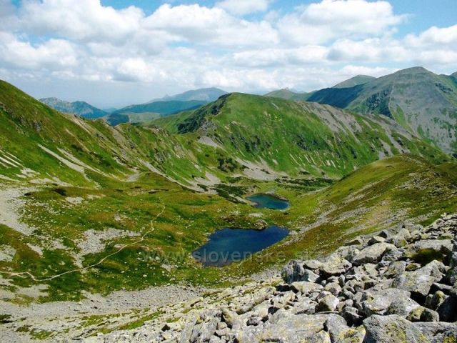 Jamnická plesa (z Ostrého Roháče)