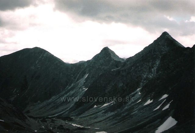 Ostrý Roháč a Volovec (ze Smutného sedla)