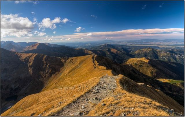 pozdní sestup z Klinu ,Západní Tatry
