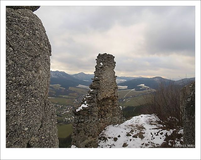 Výhledy ze zříceniny hradu