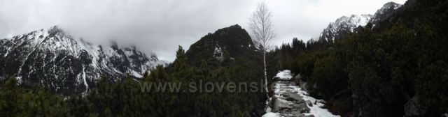 ...chodník na Zámkovského chatu/marec 2014