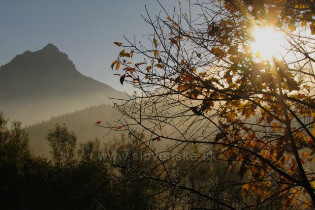 Malá Fatra,
pohled od Terchové na hlavní hřeben