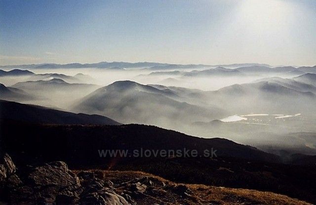 Výhled z hřebene Malé Fatry.