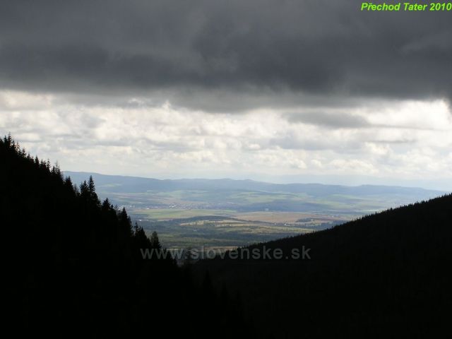 Zataženo nad Tatranskou Dolinou.