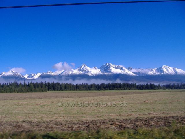 Tatry z vlaku