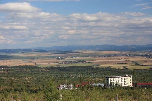 výhled nad Tatranskými Zrubami