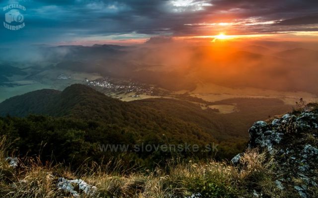 Západ slnka z Strážova