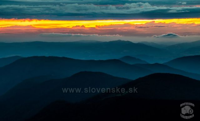 Po západe slnka na Strážove