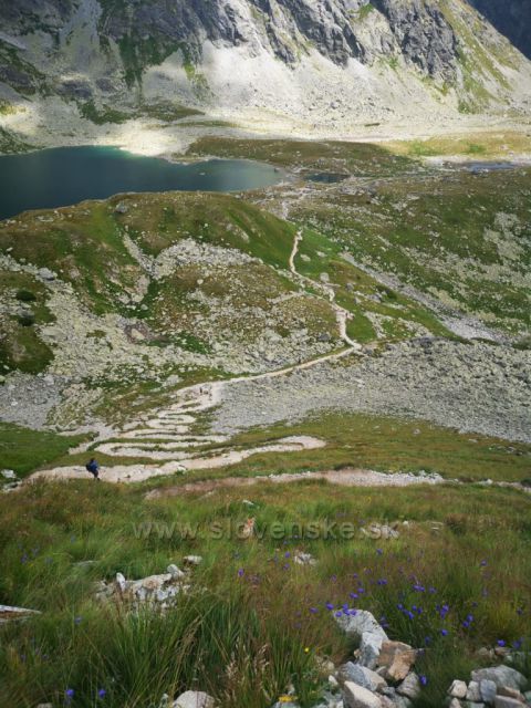 Stoupání na Vyšné Kôprovské sedlo