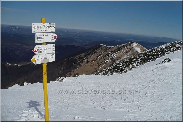 Na hřebeni Malé Fatry - sedlo Za Hromovým