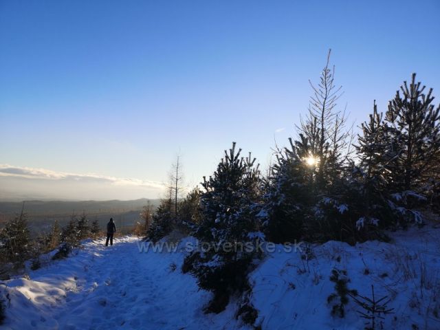 Cesta do Tatranskej Lomnice zo Zeleného plesa.