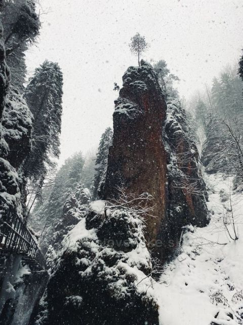 Sněhová bouře v Malé Fatře